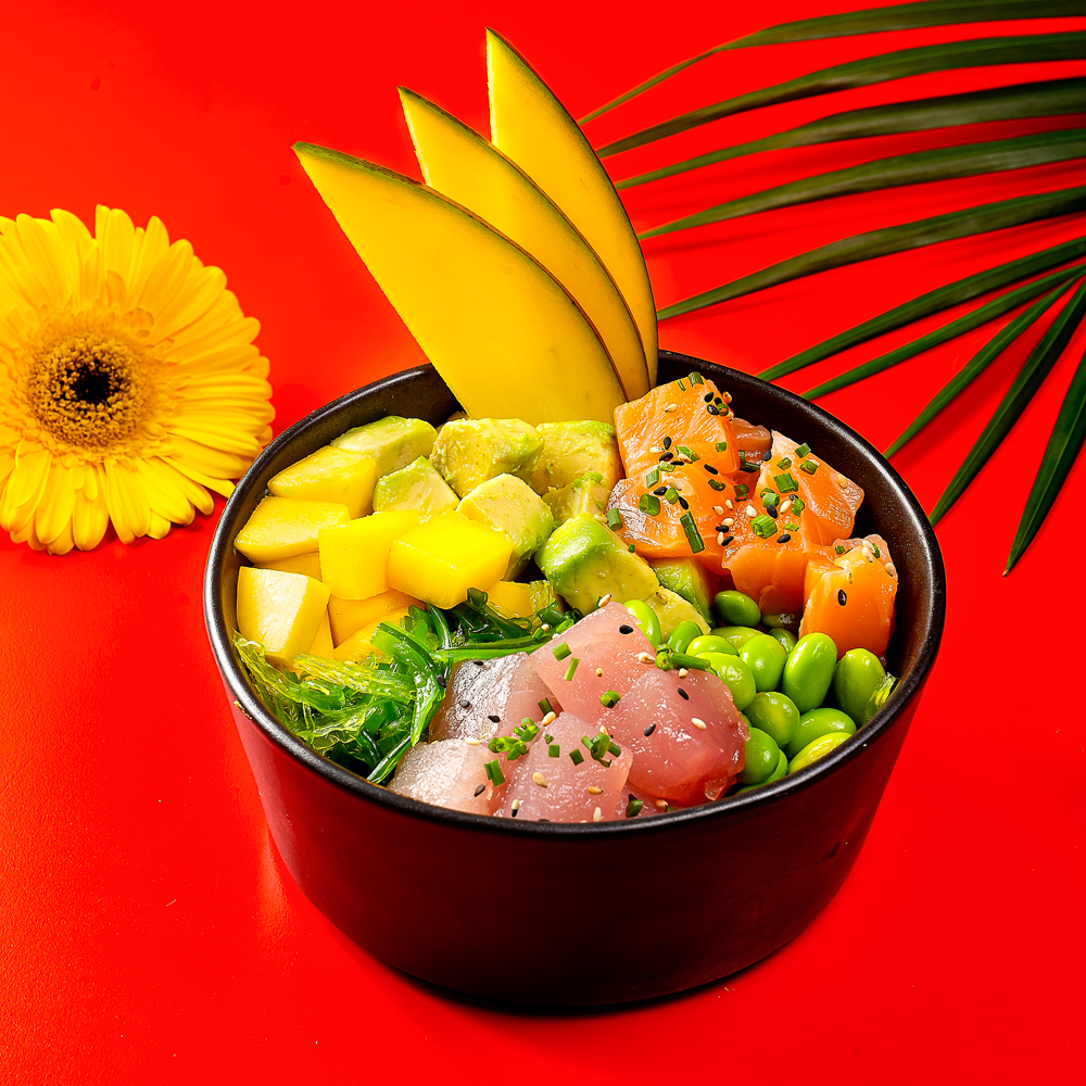 POKE SALMON &amp; TUNA COMPLETO